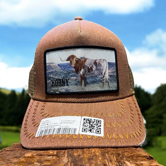 Goorin Bros Other - NEW Goorin Bros. HORNY Bull Steer Trucker Hat the Farm Mesh LIMITED EDITION